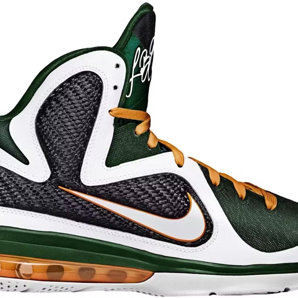 Nike LeBron 9 Miami Hurricanes *virtually unworn* Men’s Size 10